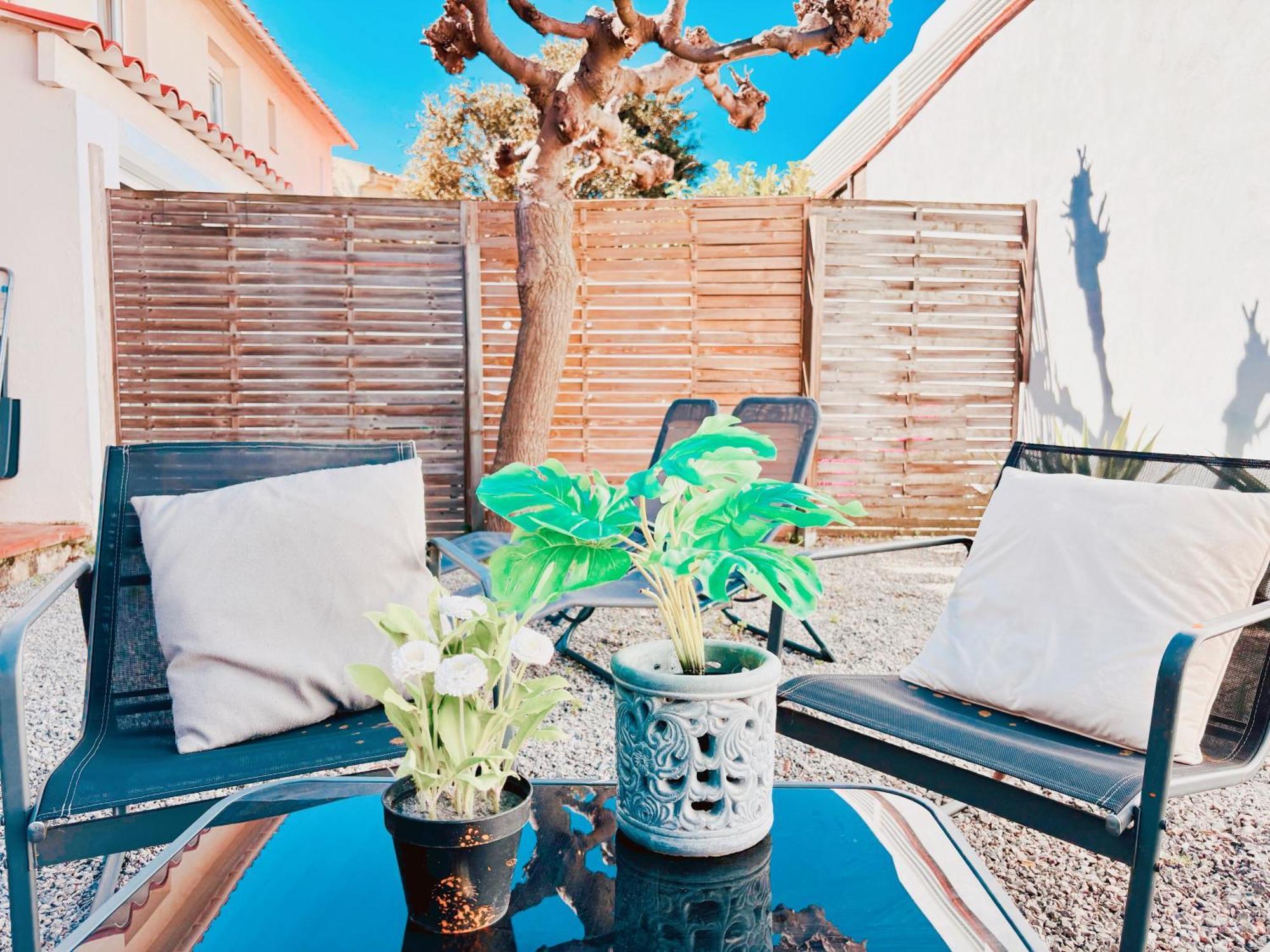 Appartement Avec Jardin Privatif A 300M De La Plage *2* Canet-en-Roussillon Luaran gambar